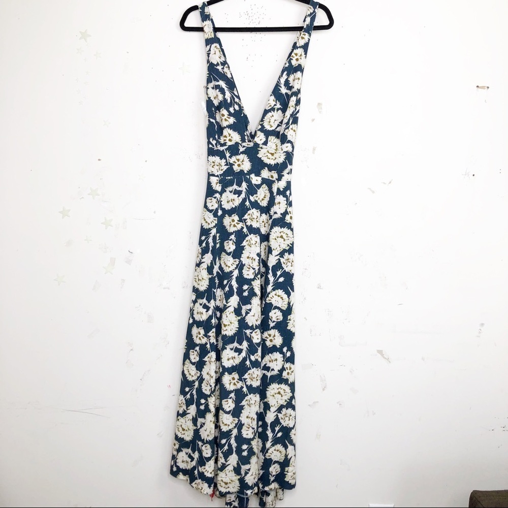 Nicholas Haisley Fan floral linen midi dress - Picture 12 of 12